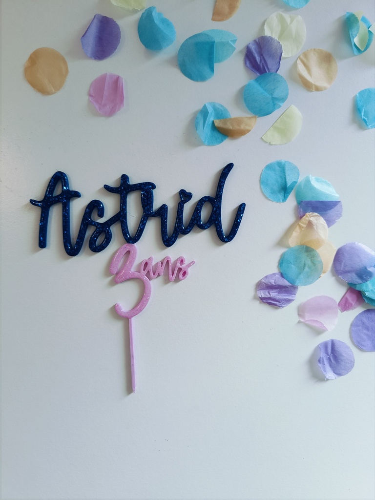 Cake topper - Personnalisé