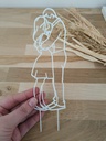 Cake Topper Mariage - Ta silhouette