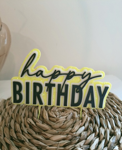 Cake topper - Happy Birthday